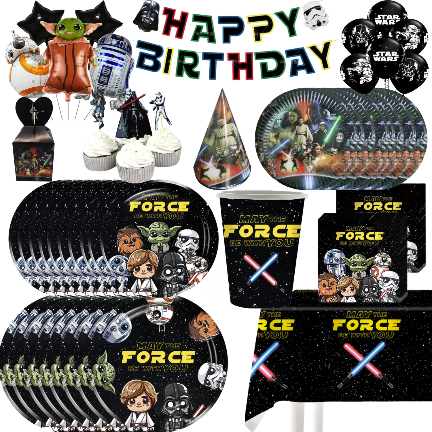 Wedding Supply Warehouse - Stares Waring Birthday Party Decorations Yoda
