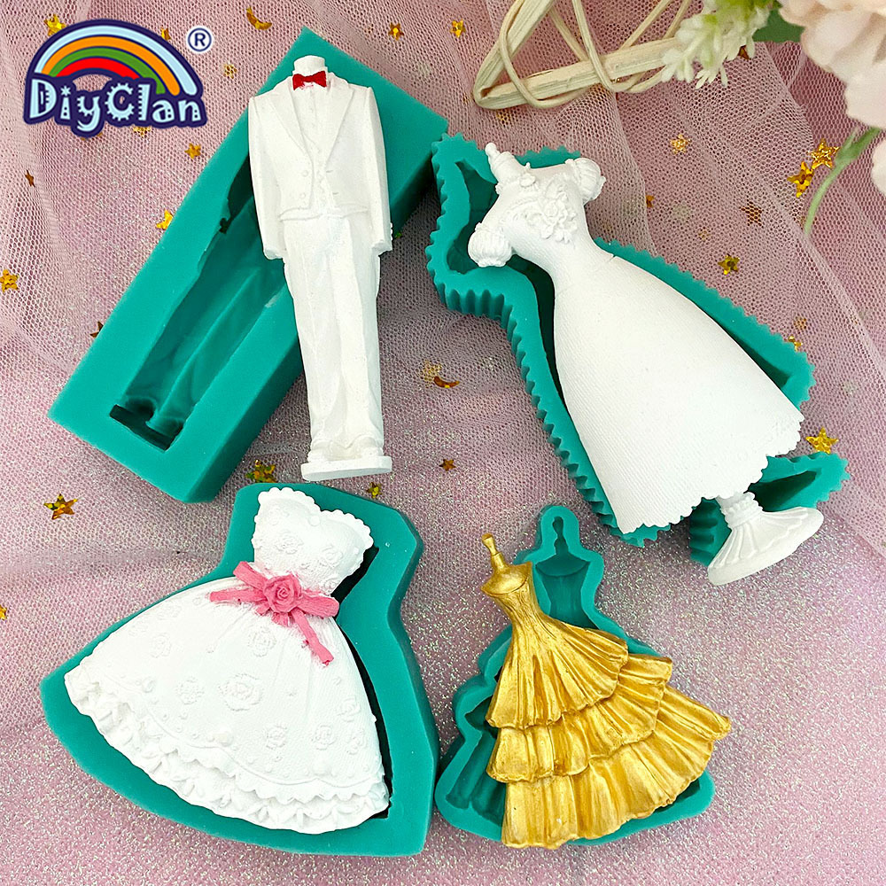 Wedding Dress Supply - Marry Decoration Silicone Mold Wedding Dress