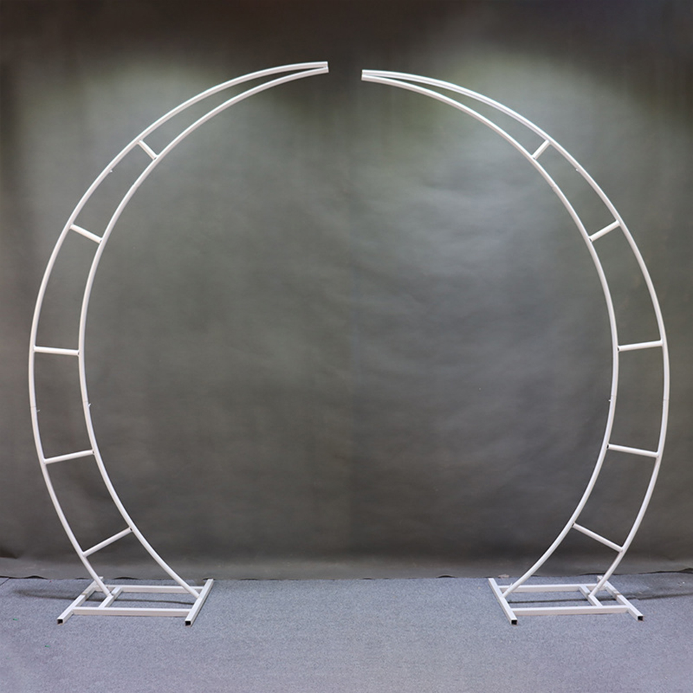 Wedding Balloon Arch - 230cm Gold White Horn Wrought Iron
