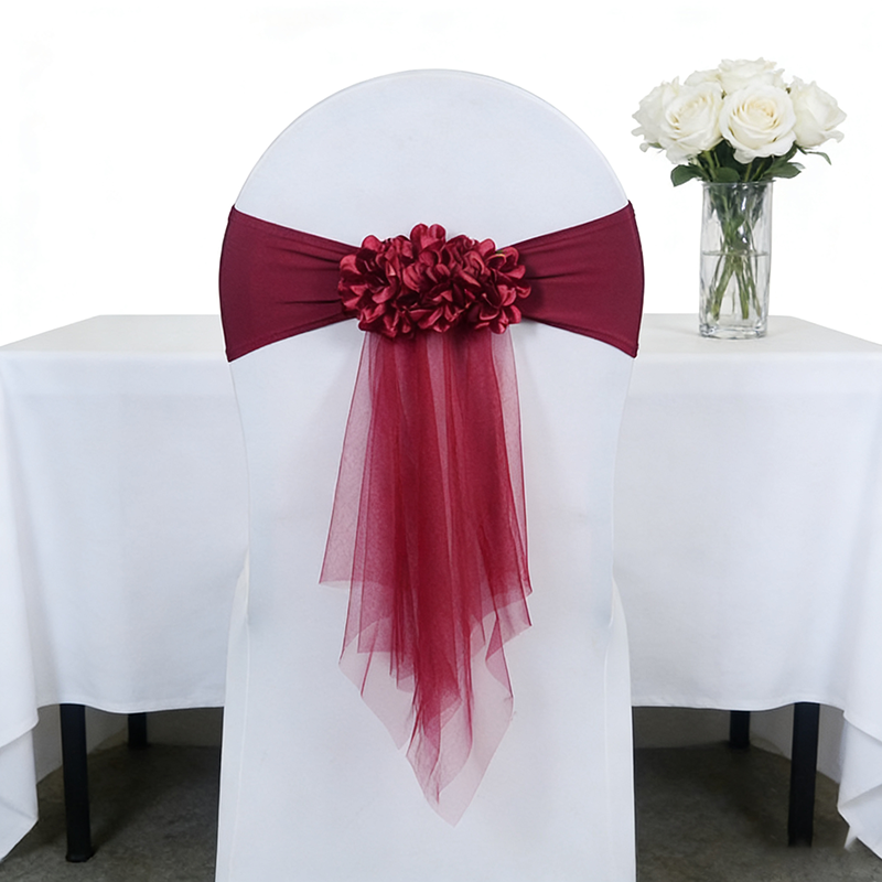 Chair Sash Organza - 4/6/12/50/100 Pcs Chair Sashes Tie Gauze