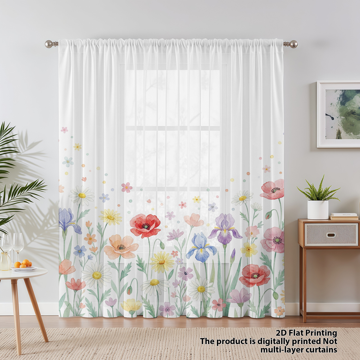 Floral Privacy Sheer Curtain,G - огляд і ціна Good Floral & Wedding Decor Supply Photos