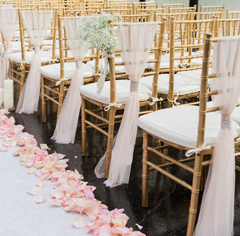 10pcs Wedding Chair Cover Sash - огляд і ціна Chair Sash Organza
