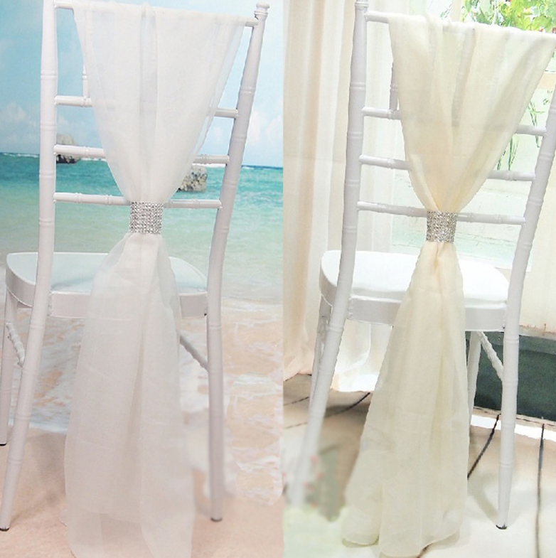 10pcs Wedding Chair Cover Sash - огляд і ціна Chair Sash Organza