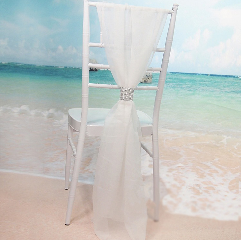 10pcs Wedding Chair Cover Sash - огляд і ціна Chair Sash Organza