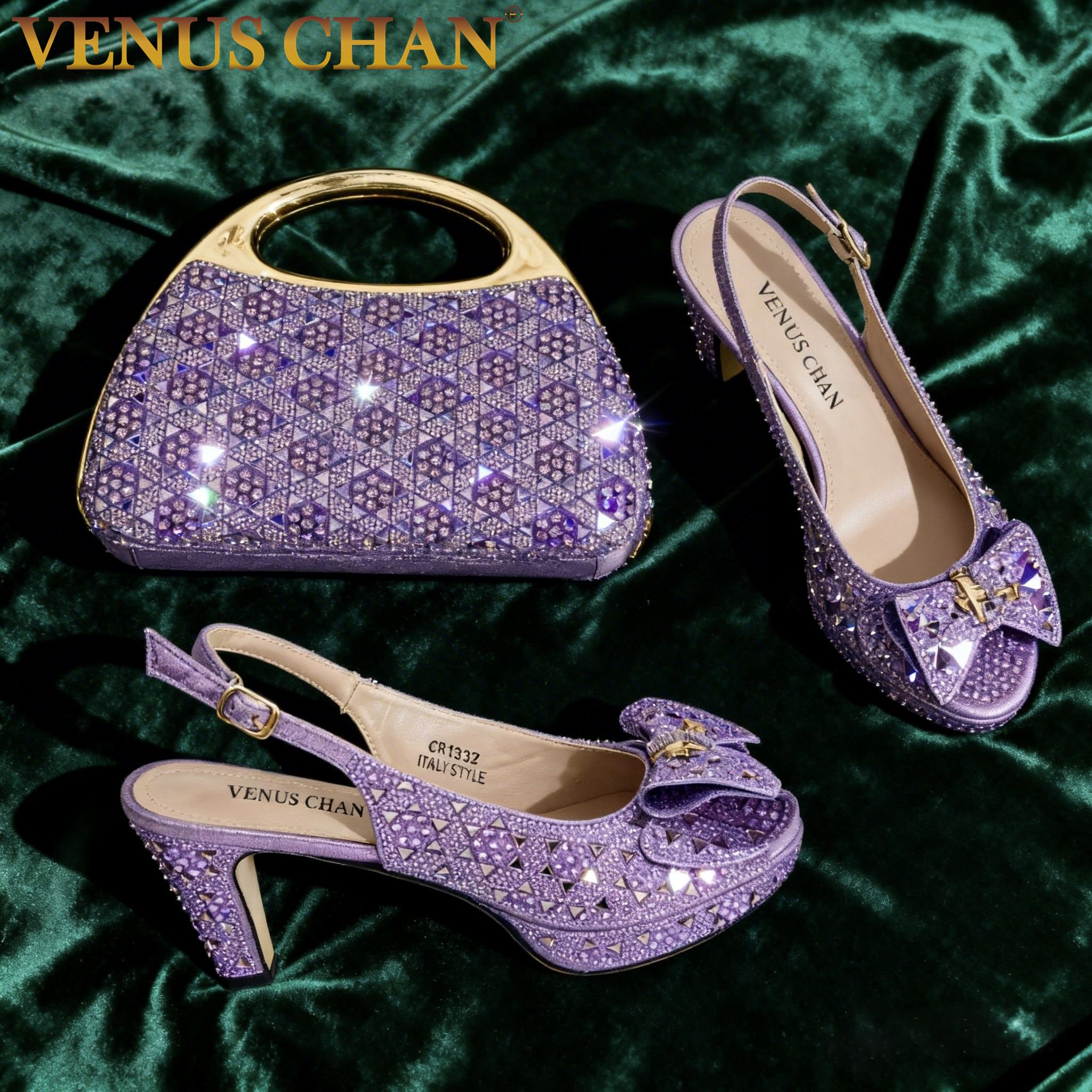 Chic Light Purple Rhinestone P - огляд і ціна Wedding Vendor