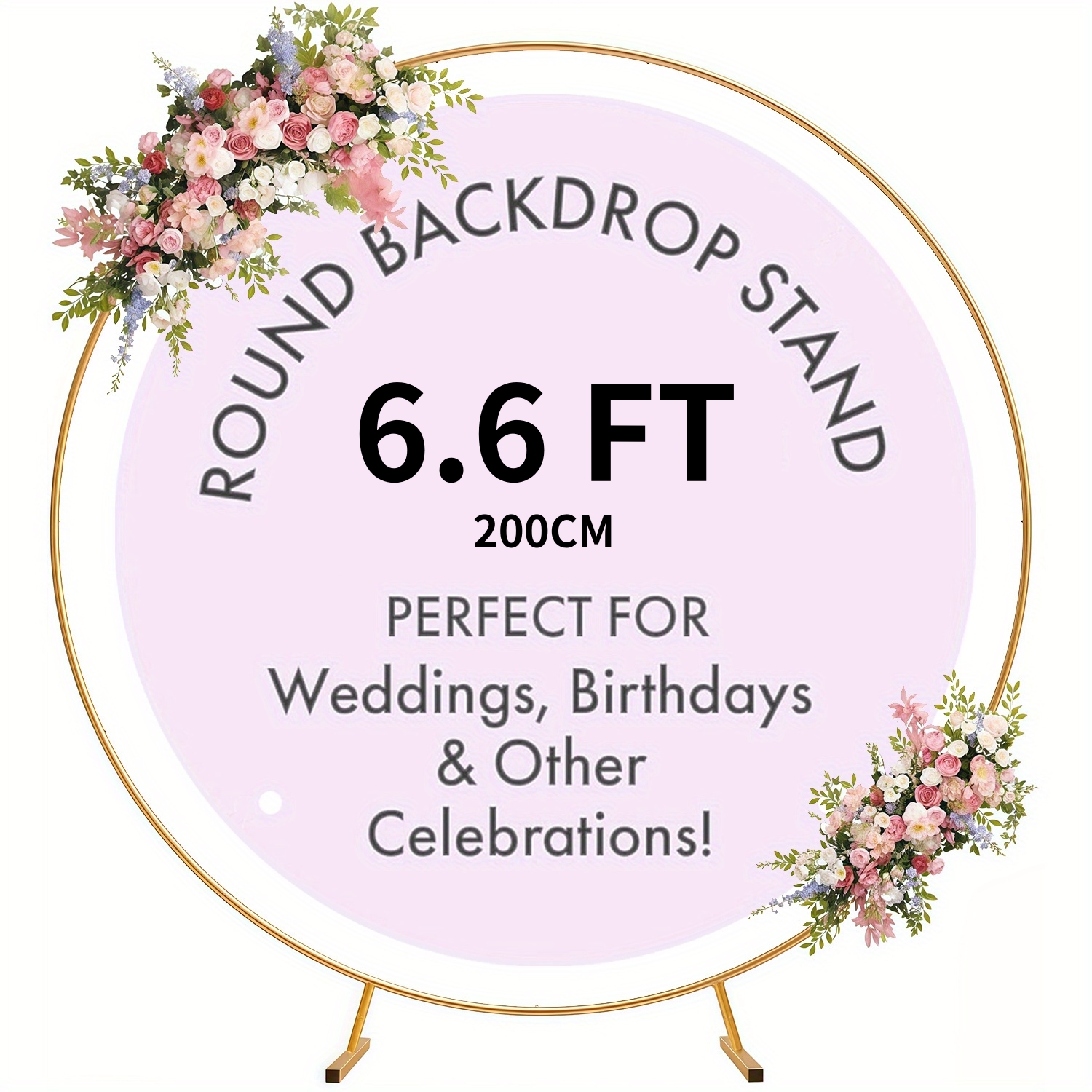 5.9-6.6-7FT Metal Circular Bal - огляд і ціна Wedding Balloon Arch