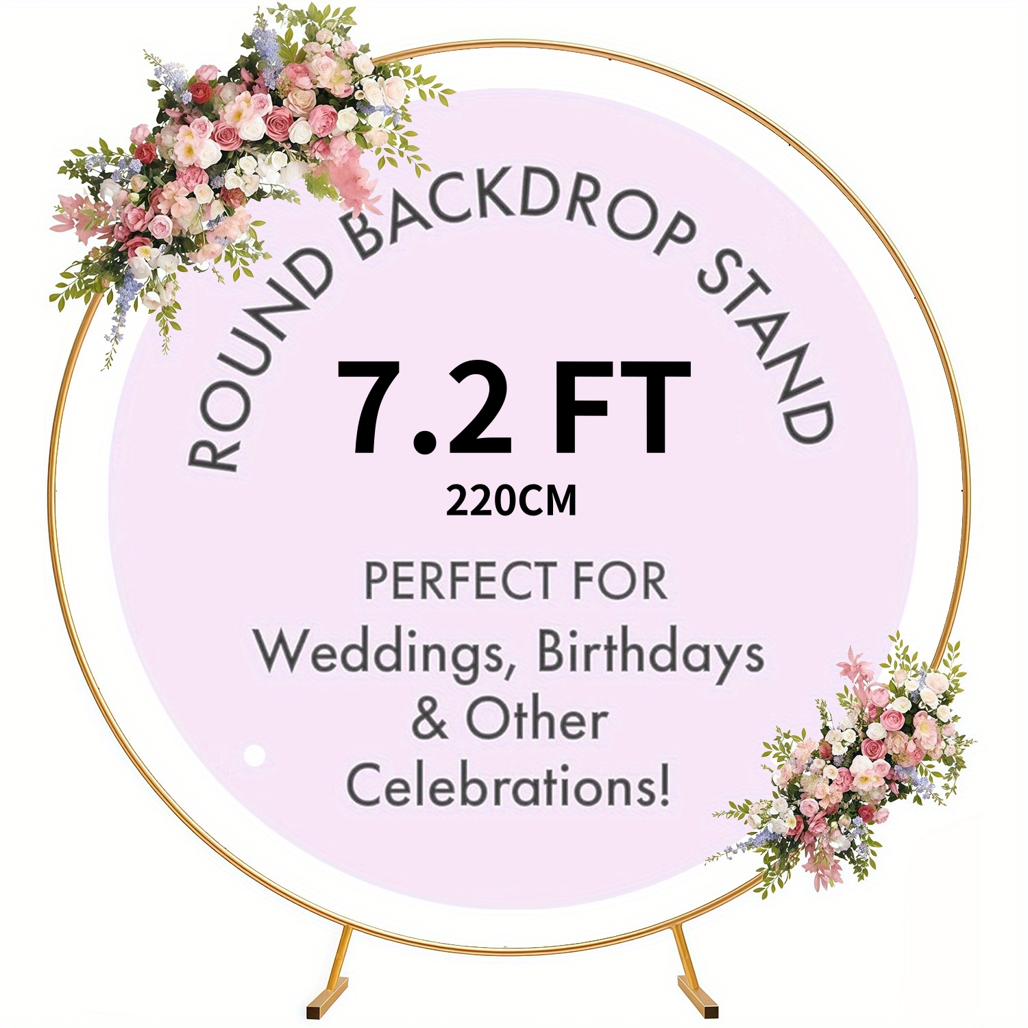 5.9-6.6-7FT Metal Circular Bal - огляд і ціна Wedding Balloon Arch