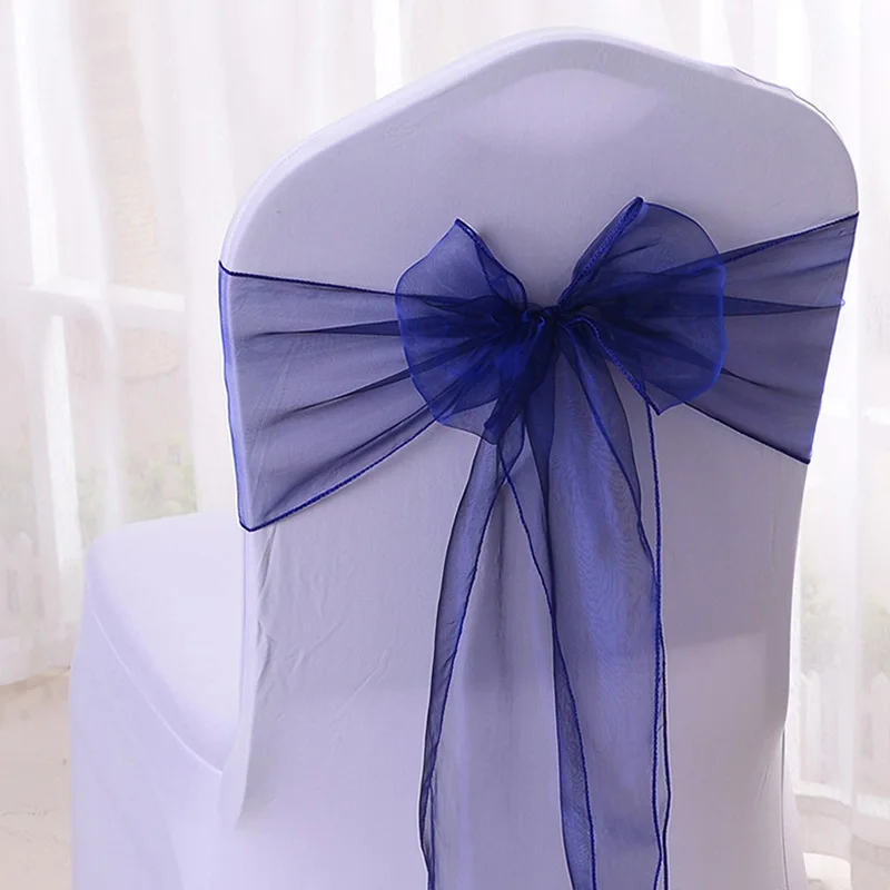 50/100pcs High Quality Sash Or - огляд і ціна Chair Sash Organza