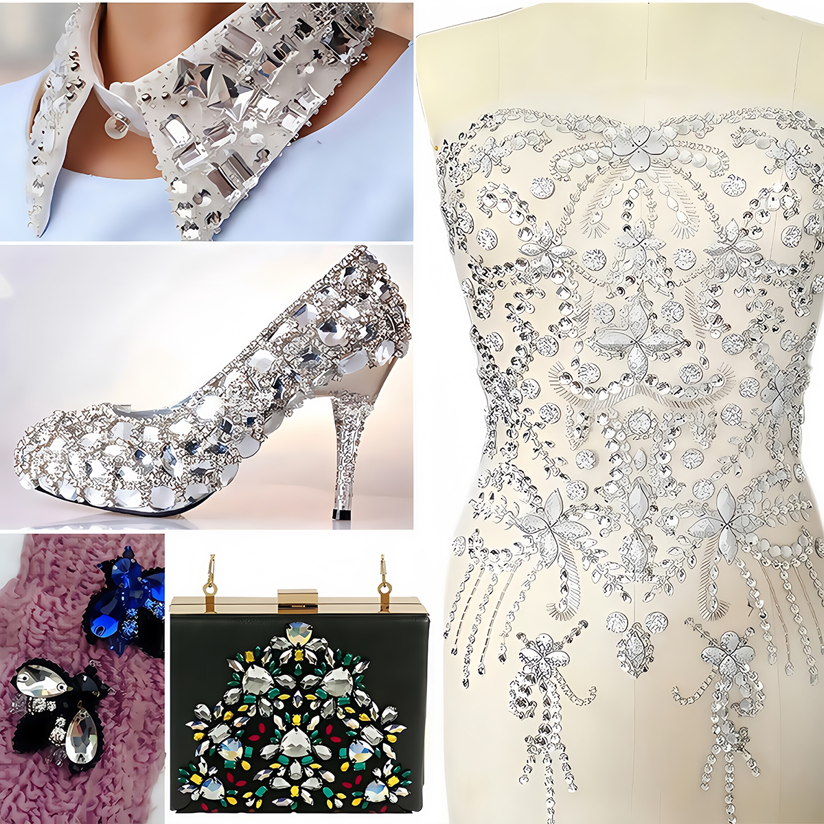 S Shape Sew On Rhinestone Crys - огляд і ціна Wedding Vendor