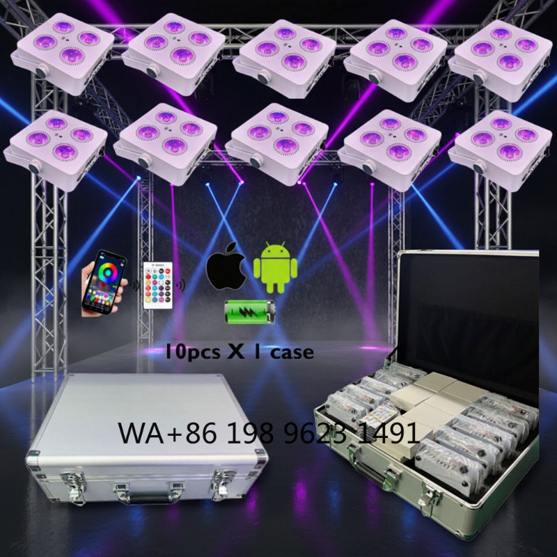 4X18W RGBWA+UV 6IN1 Mini Wirel - огляд і ціна Wedding Led