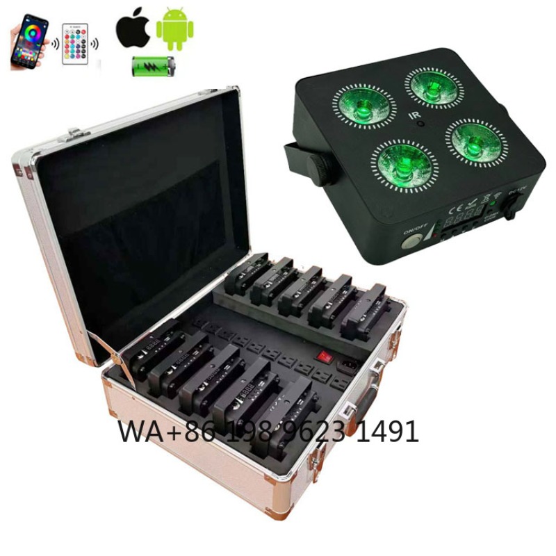 4X18W RGBWA+UV 6IN1 Mini Wirel - огляд і ціна Wedding Led