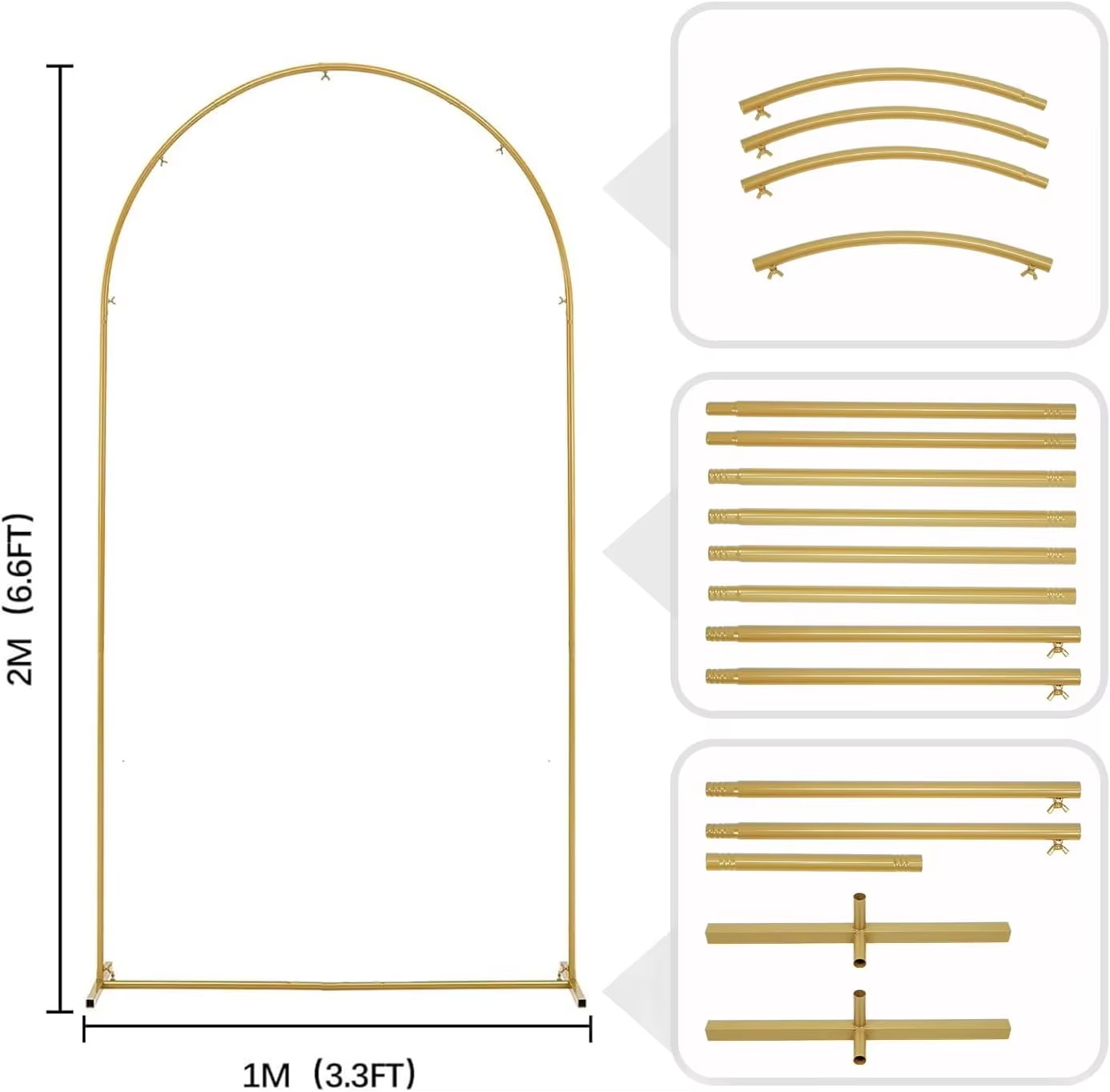 Metal Gold Wedding Arch Stand  - огляд і ціна Wedding Balloon Arch
