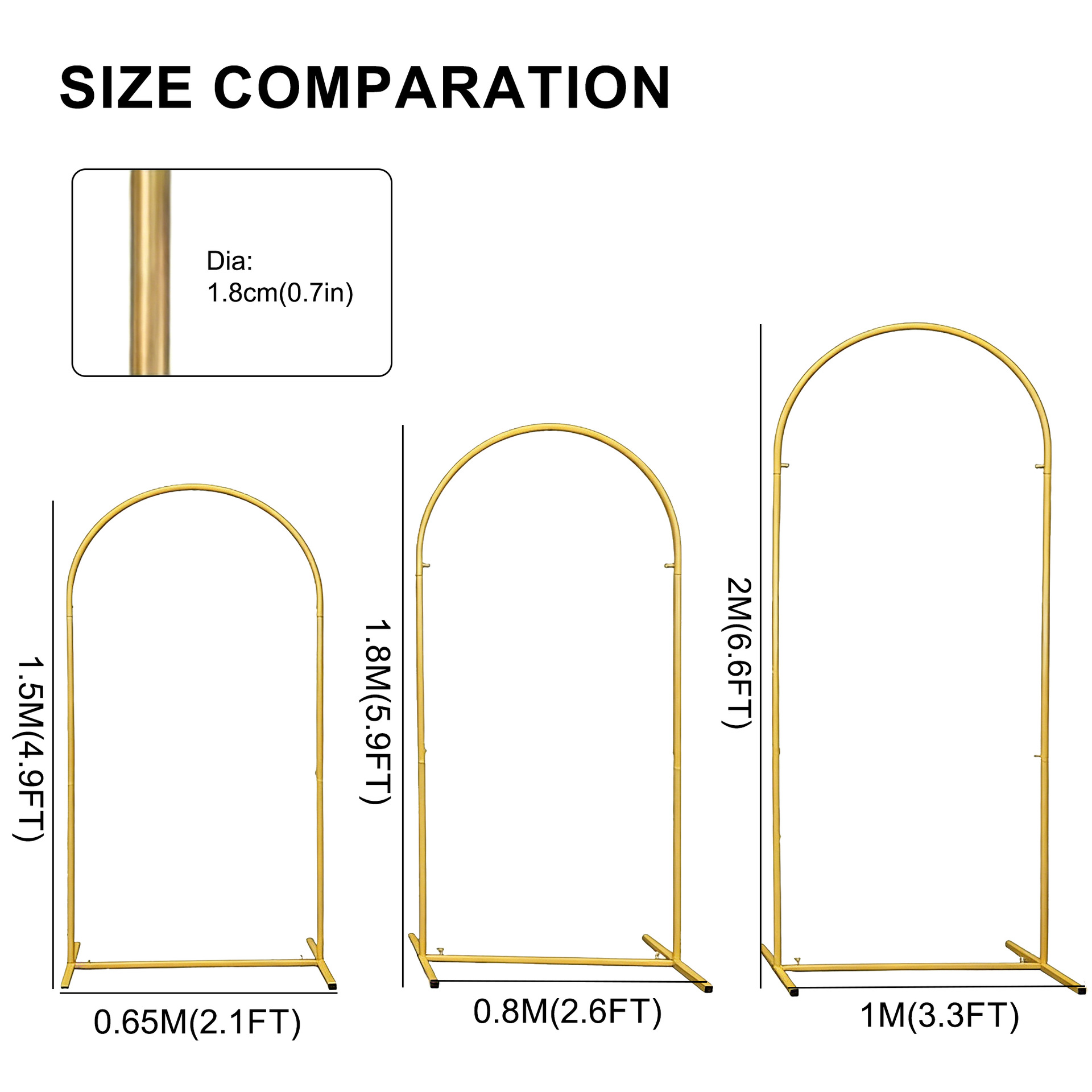Metal Gold Wedding Arch Stand  - огляд і ціна Wedding Balloon Arch