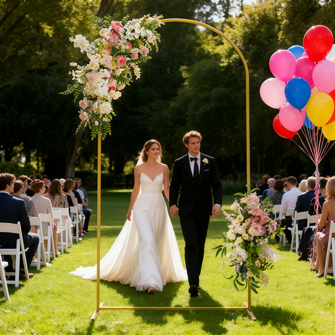Metal Wedding Arch Background  - огляд і ціна Wedding Balloon Arch