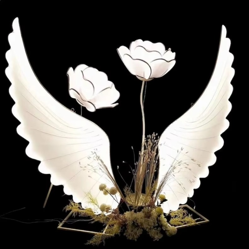 Glowing Angel Wings Light Prop - огляд і ціна Wedding Led