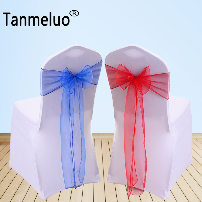 50/100PCS 17x275cm Organza Wed - огляд і ціна Chair Sash Organza