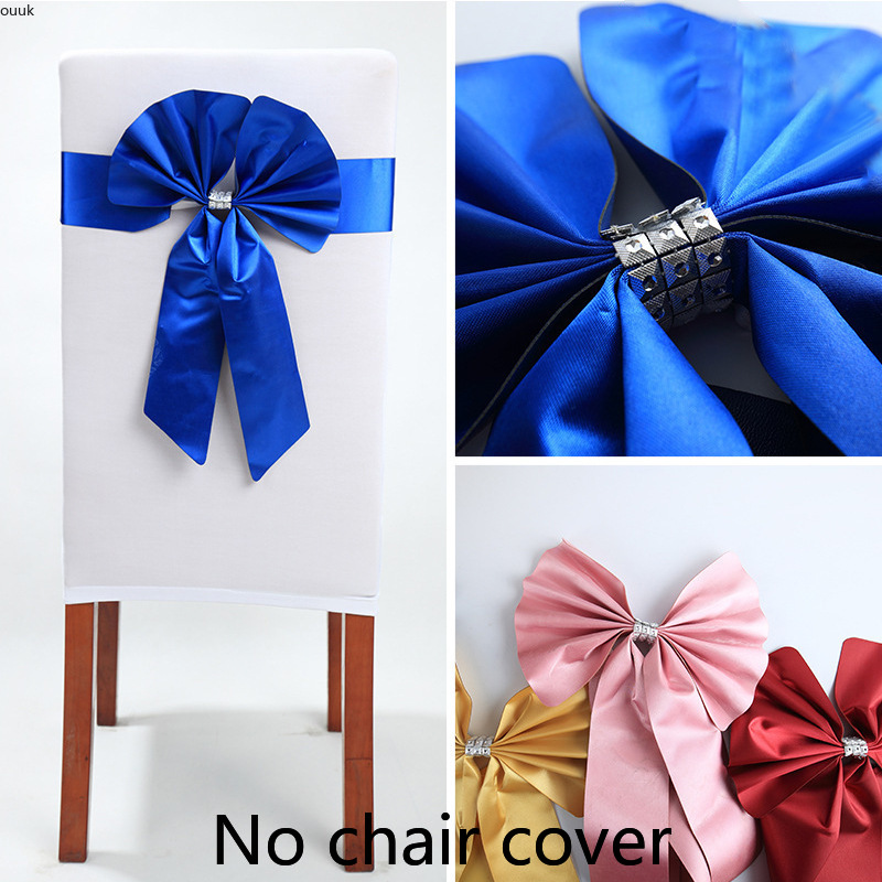 10pcs Burgundy & Royal Blue El - огляд і ціна Chair Sash Organza