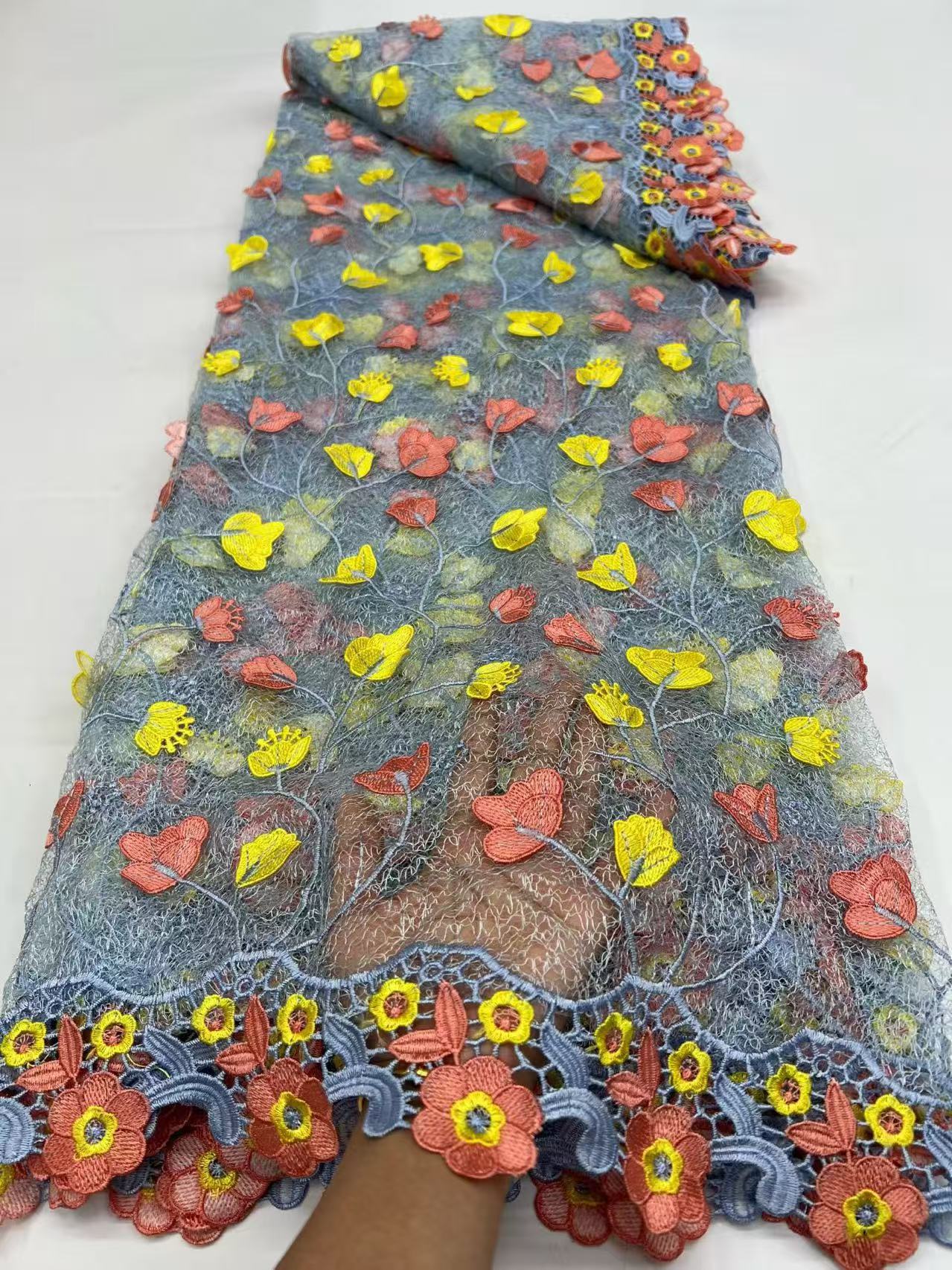 Green African Mesh Lace Fabric - огляд і ціна Wedding Dress Supply