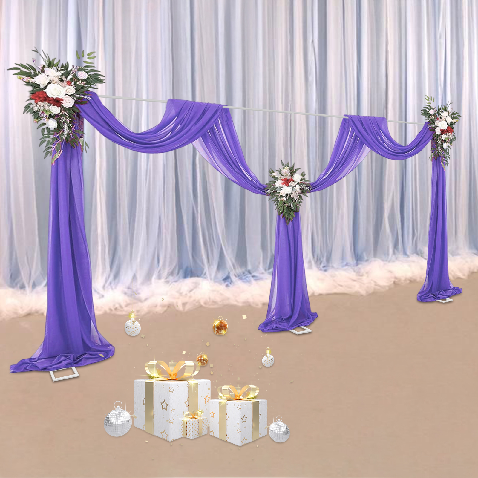 6X3M Wedding Arches Square Bac - огляд і ціна Wedding Balloon Arch