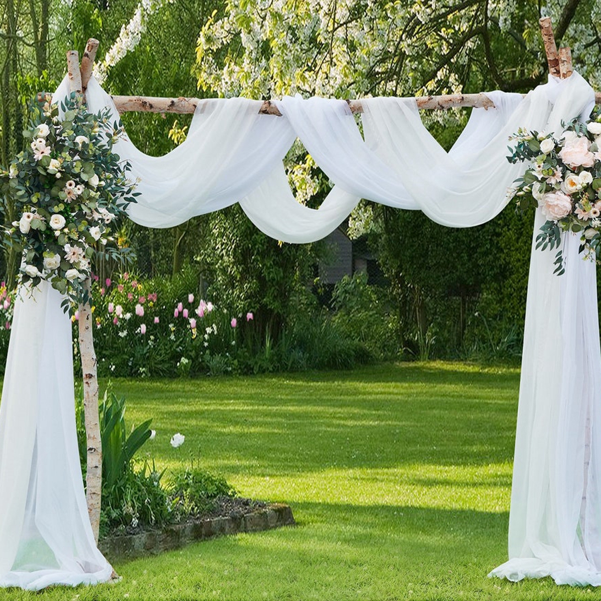 Wedding Organza Tulle Yarn Cry - огляд і ціна Chair Sash Organza