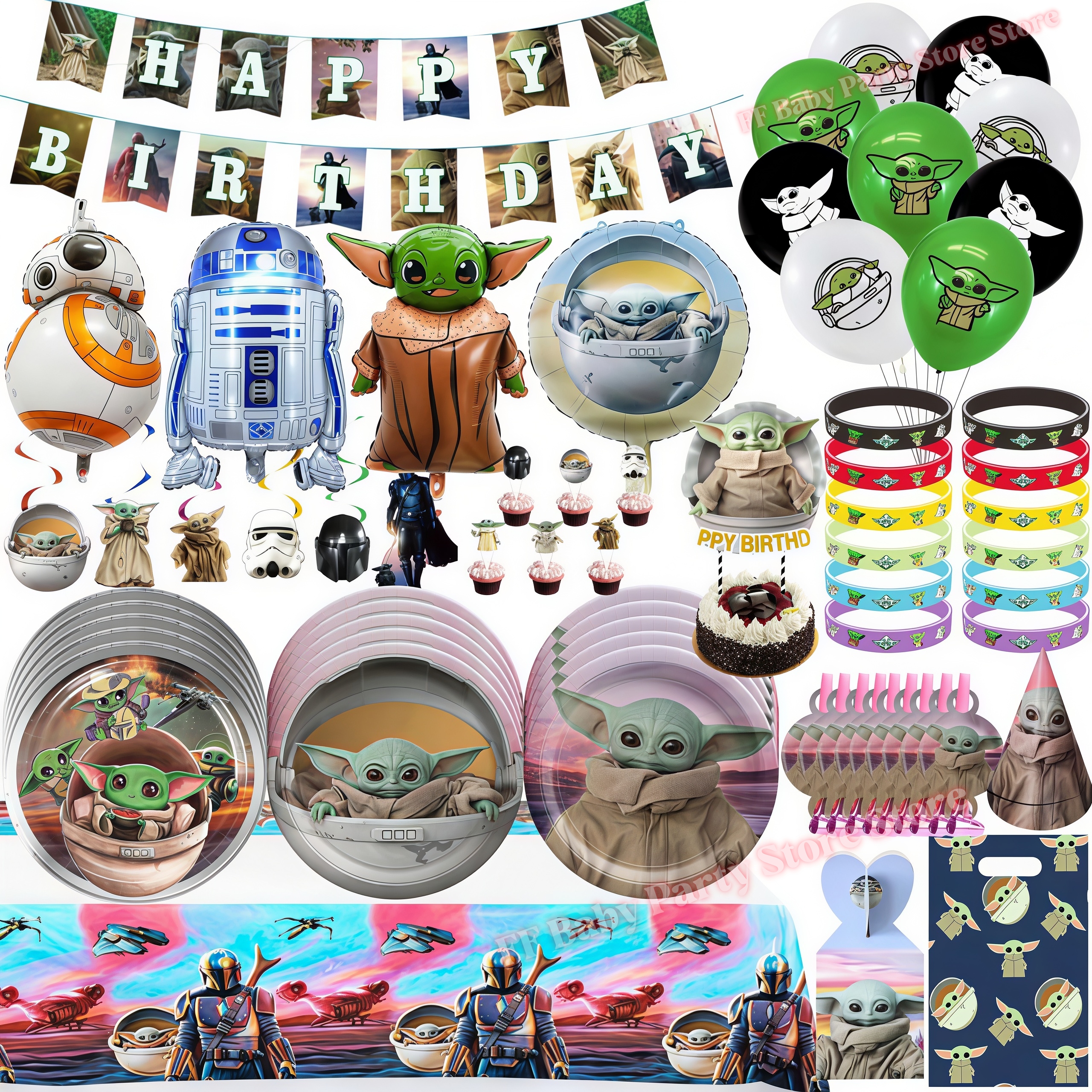 Star Waring Yoda Baby Theme Bi - огляд і ціна Wedding Supply Warehouse