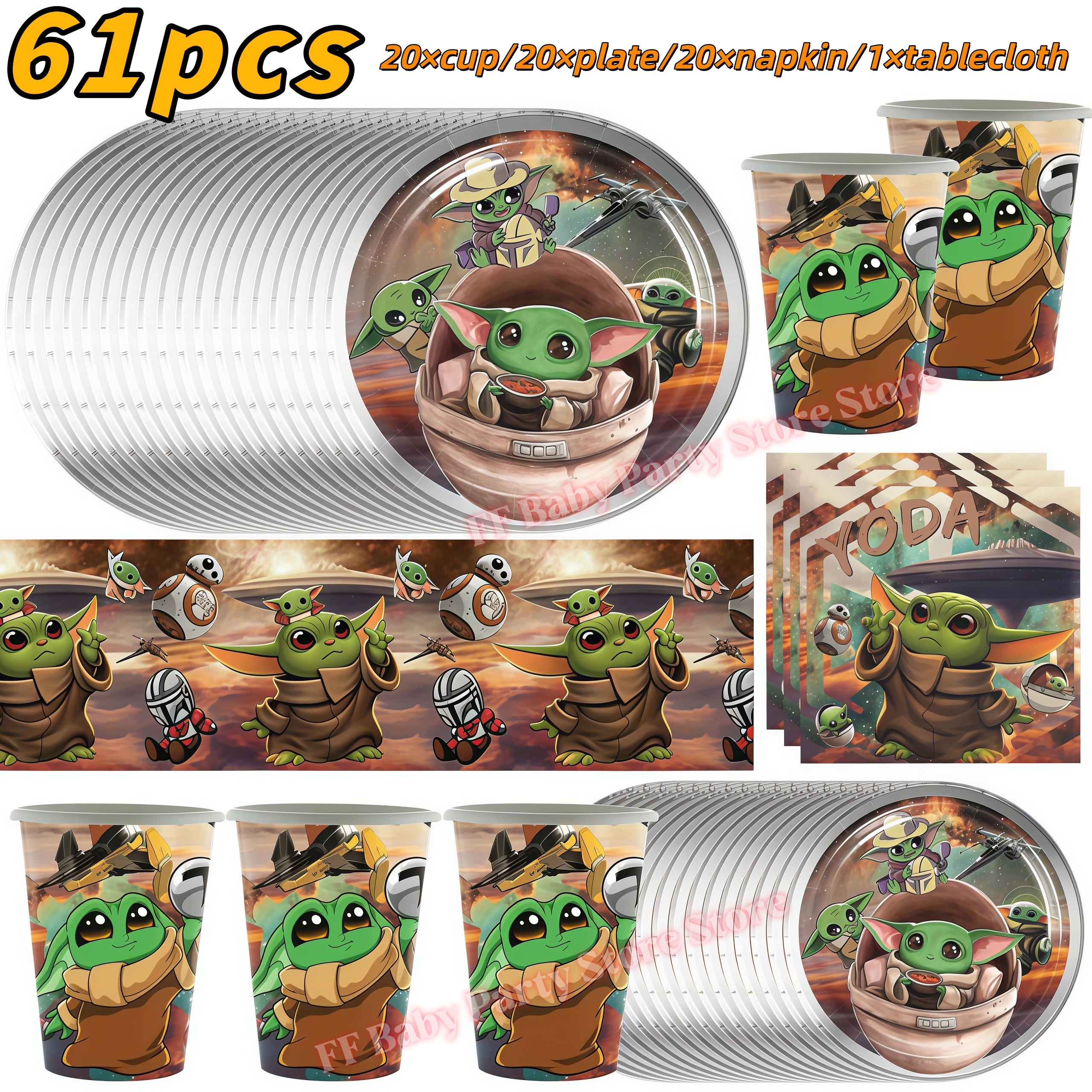 Star Waring Yoda Baby Theme Bi - огляд і ціна Wedding Supply Warehouse