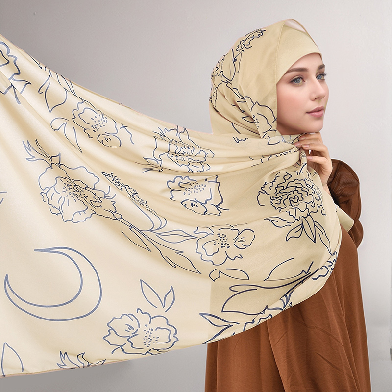 Ramadan Printed Chiffon Hijab  - огляд і ціна Good Floral & Wedding Decor Supply Photos