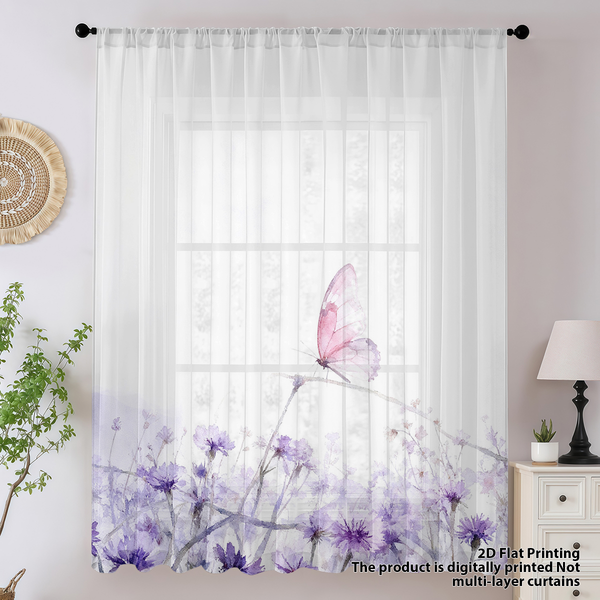 Flower Series Sheer Curtain, G - огляд і ціна Good Floral & Wedding Decor Supply Photos