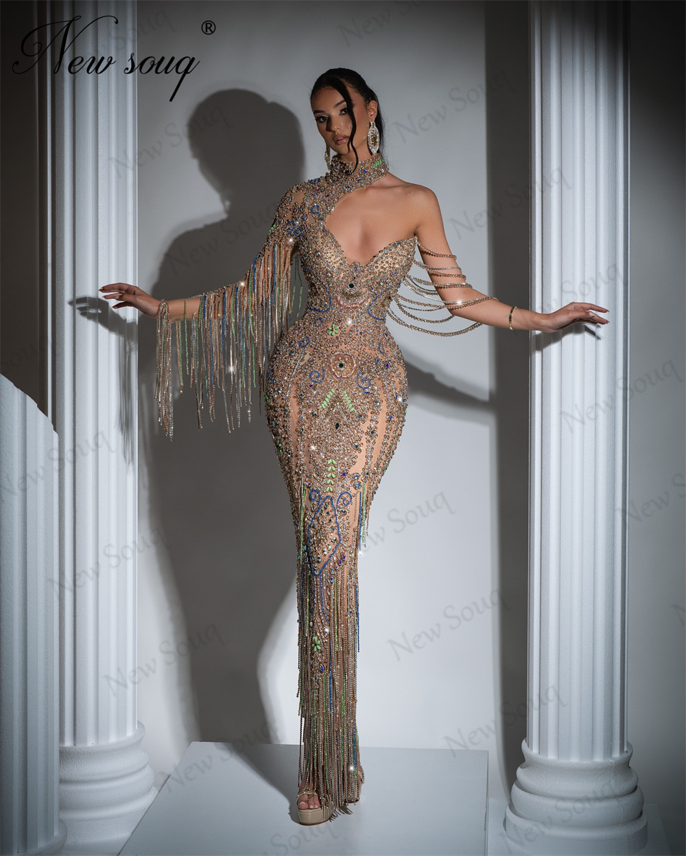 Hand Sew Beading Evening Dress - огляд і ціна Wedding Dress Supply