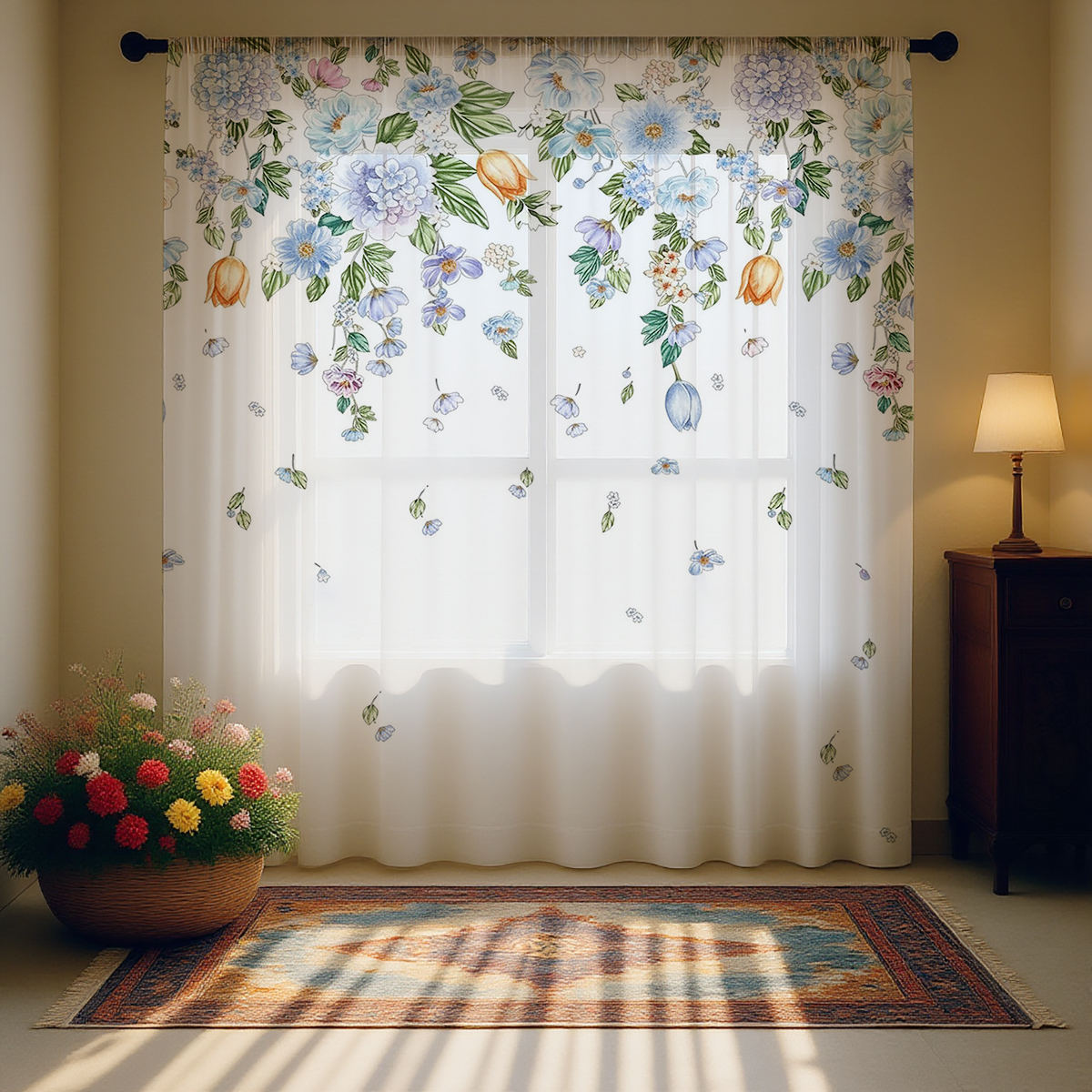 Floral Sheer Curtain, Good Qua - огляд і ціна Good Floral & Wedding Decor Supply Photos