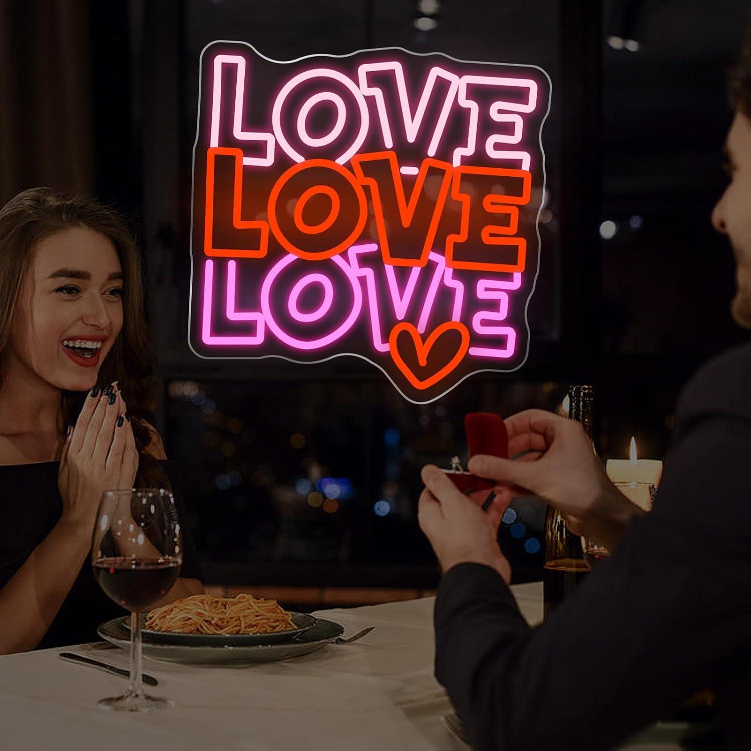 Love Neon Sign USB Dimmable LE - огляд і ціна Wedding Led