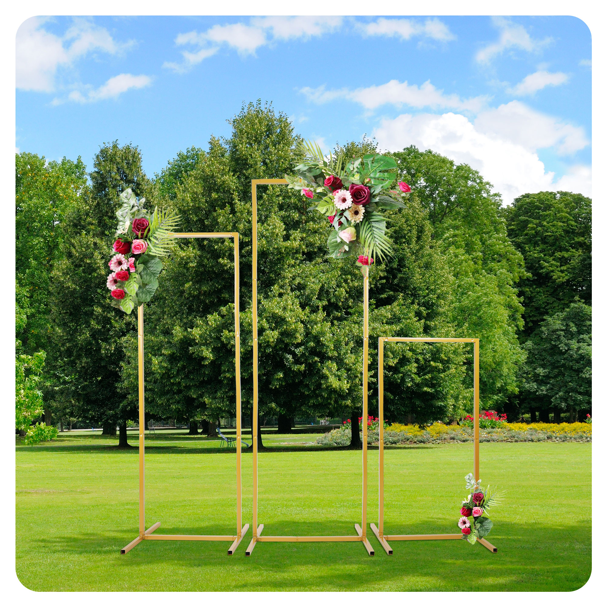 Wedding Arch Metal Iron Backdr - огляд і ціна Wedding Balloon Arch