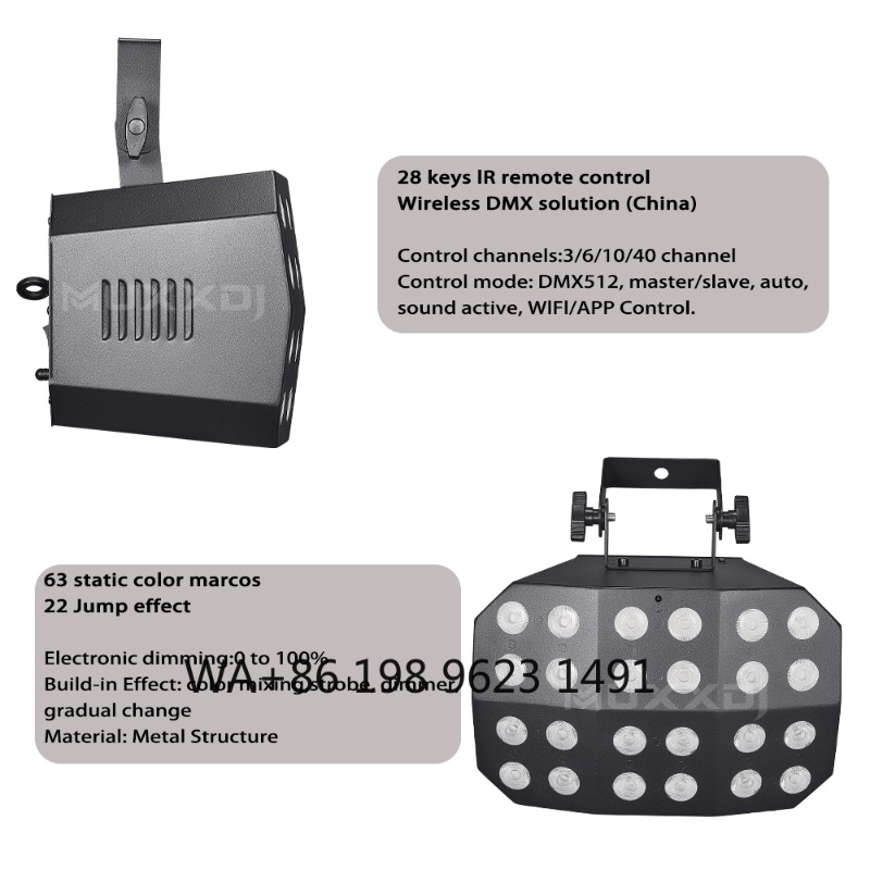 2Pcs 24*12W RGBWA+UV LED Spide - огляд і ціна Wedding Led