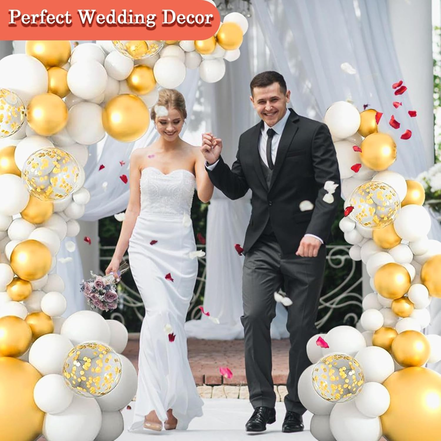 9.35ft & 6ft Golden Balloon Ar - огляд і ціна Wedding Balloon Arch