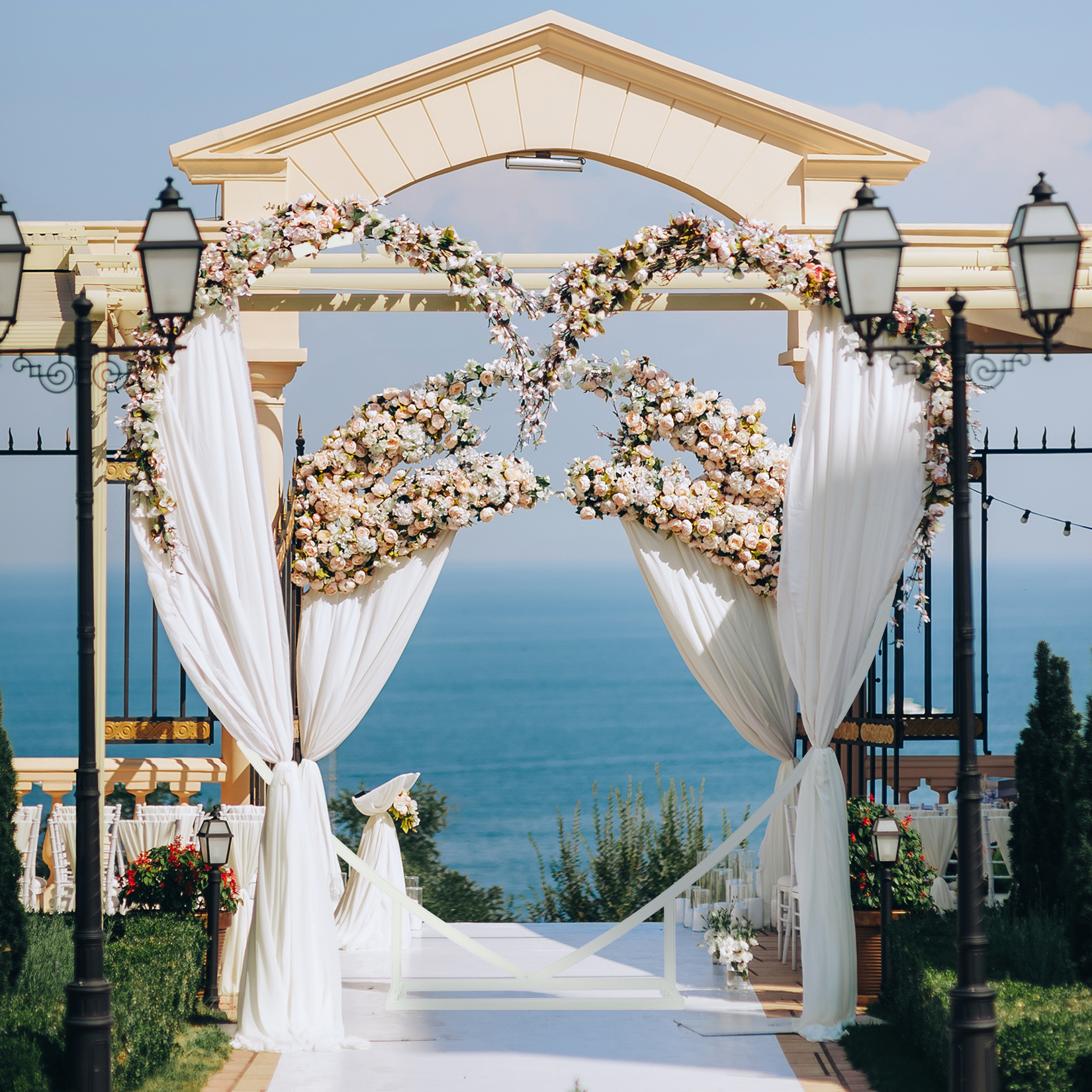 Heart Shaped White Metal Ballo - огляд і ціна Wedding Balloon Arch