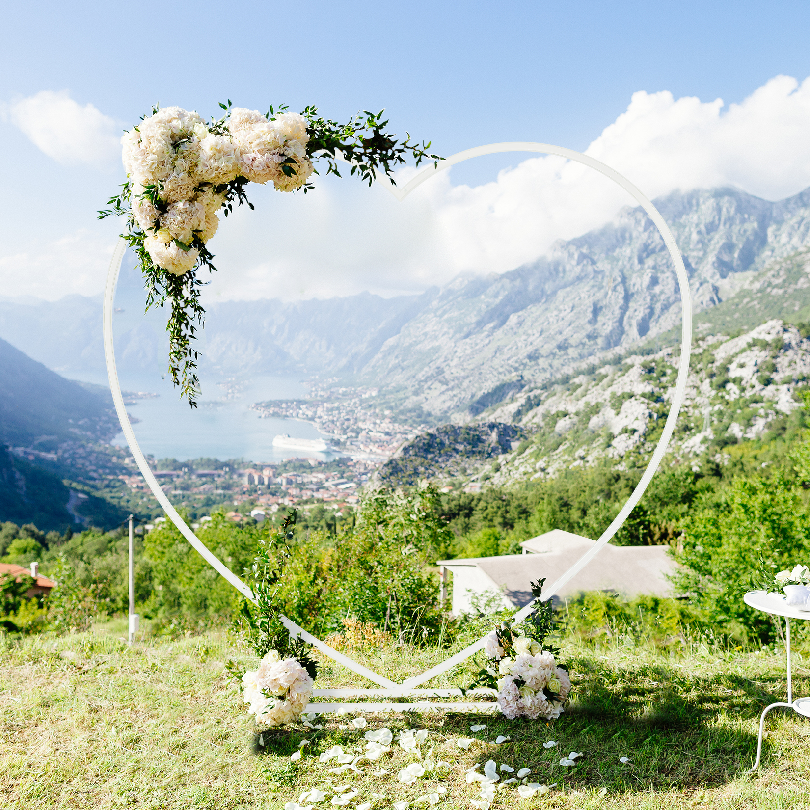 Heart Shaped White Metal Ballo - огляд і ціна Wedding Balloon Arch