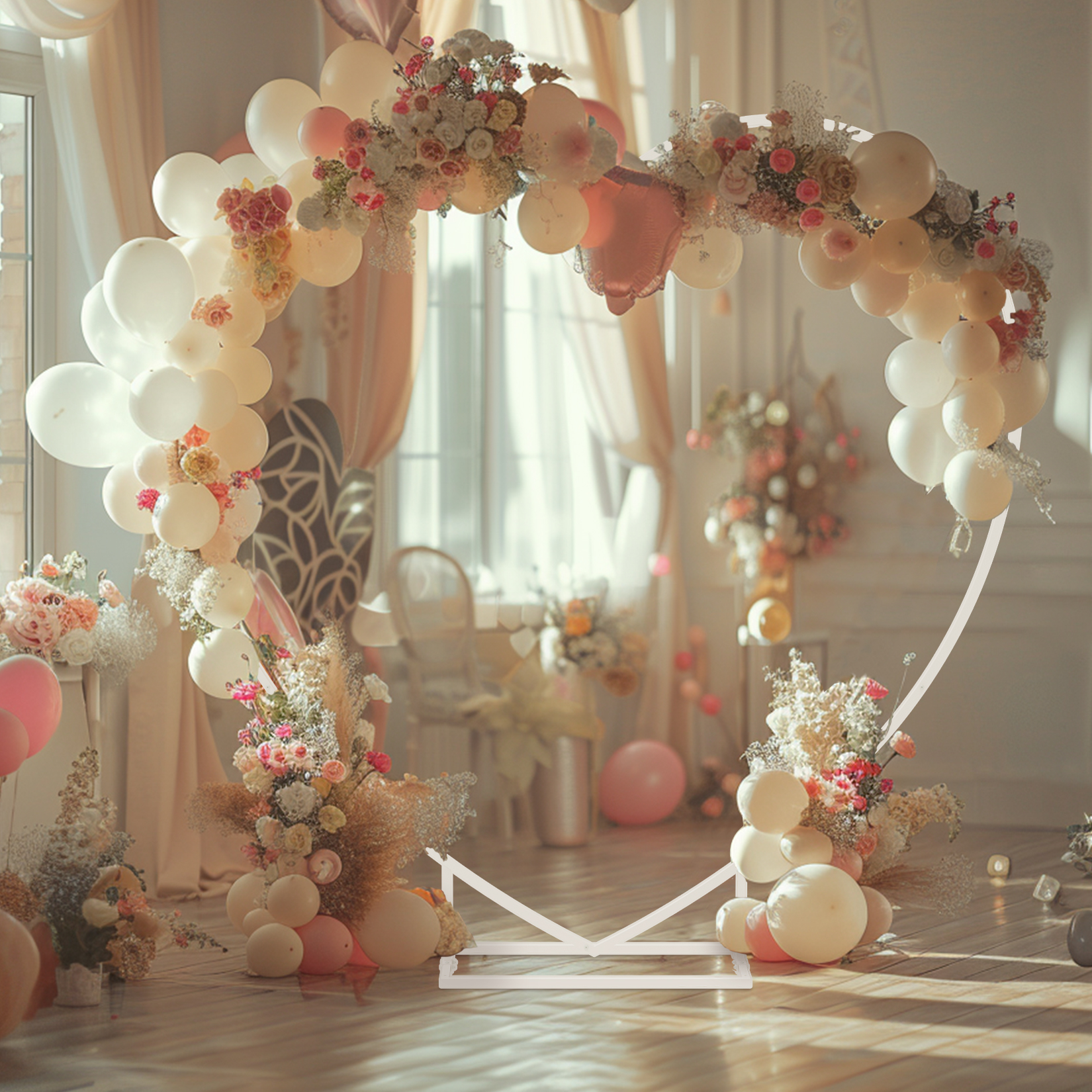 Heart Shaped White Metal Ballo - огляд і ціна Wedding Balloon Arch