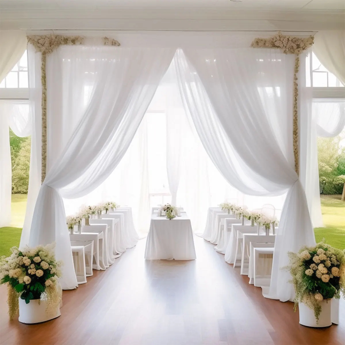 5/10M Sheer Crystal Wedding Tu - огляд і ціна Chair Sash Organza