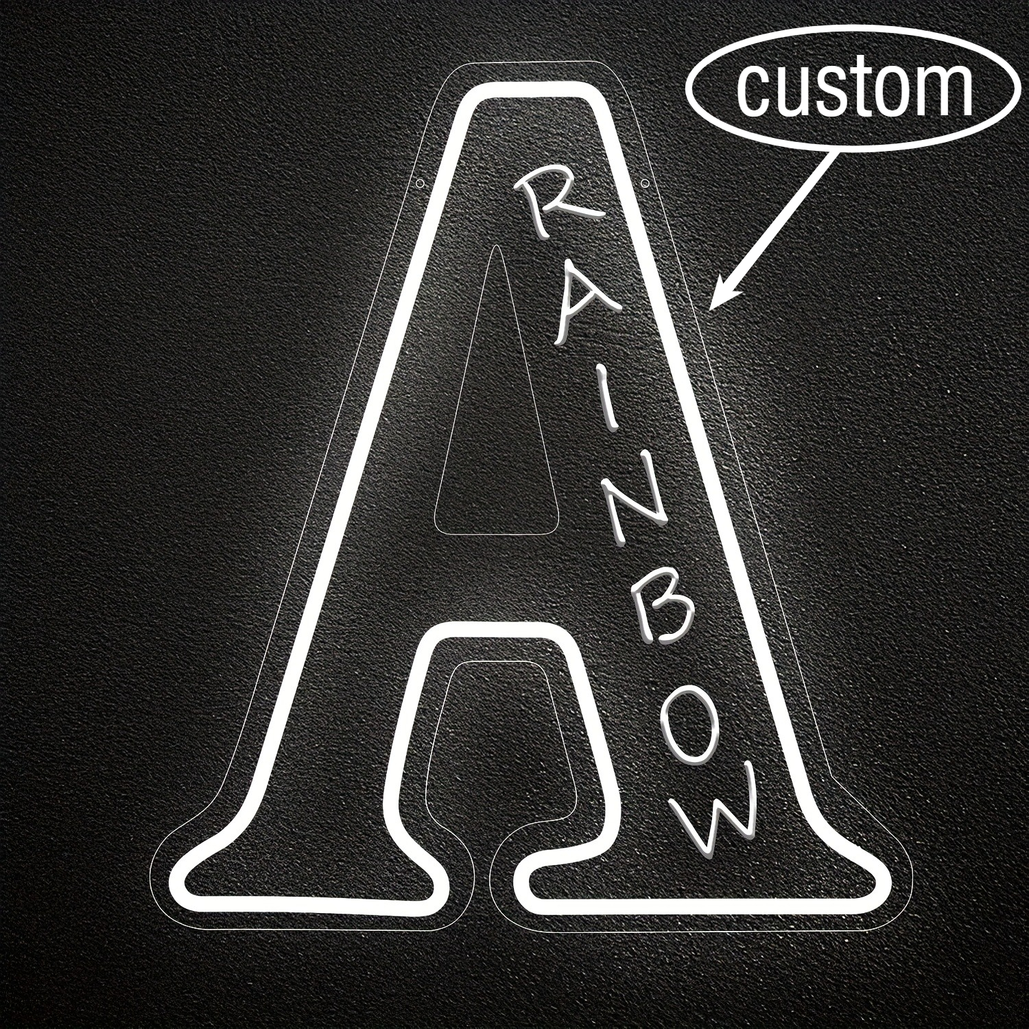 Custom 26 Letters 3D Embossed  - огляд і ціна Wedding Led