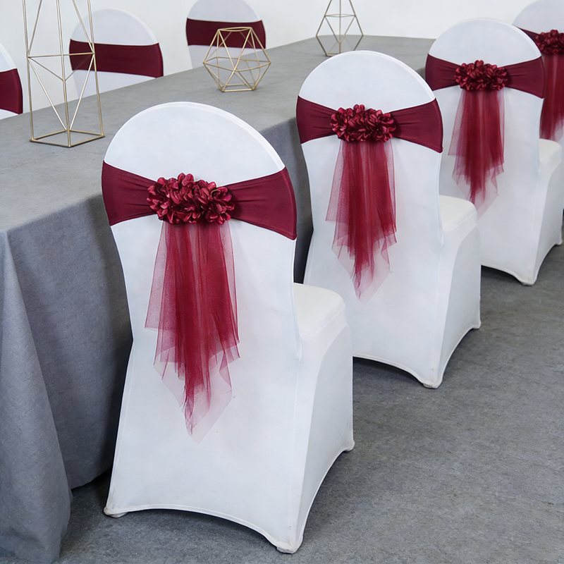 4/6/12/50/100 Pcs Chair Sashes - огляд і ціна Chair Sash Organza