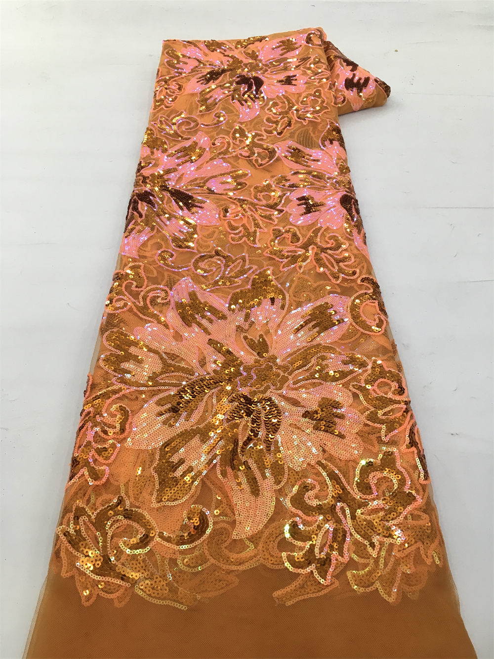 African Sequins Net Lace Fabri - огляд і ціна Wedding Dress Supply