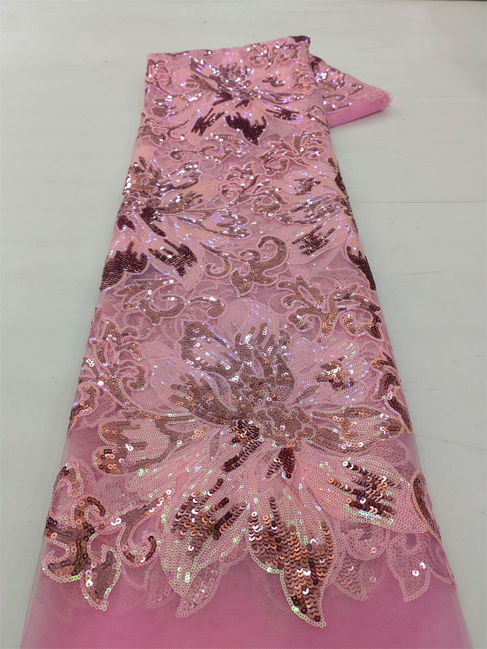 African Sequins Net Lace Fabri - огляд і ціна Wedding Dress Supply